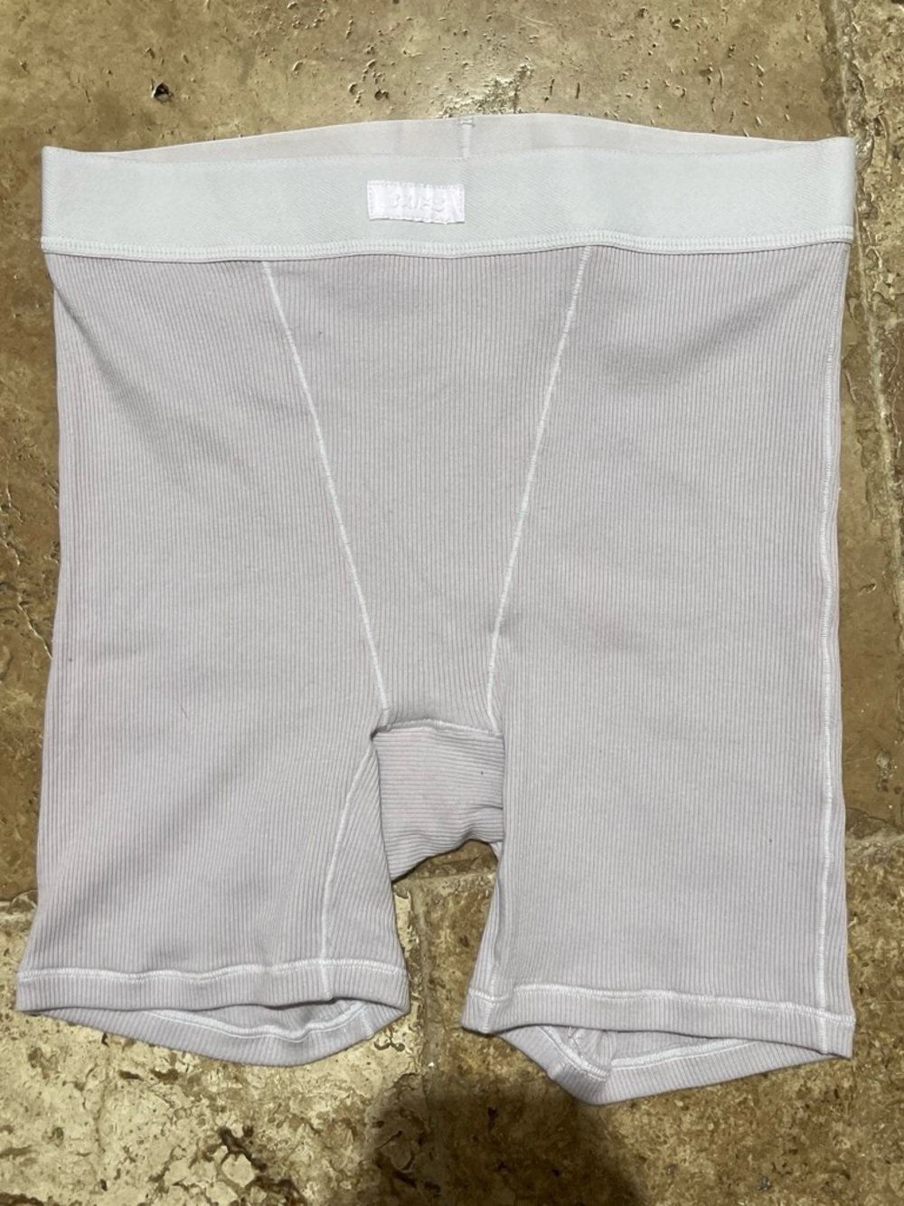 SKIMS Women's Cotton Ribbed Shorts in Sugar Plum